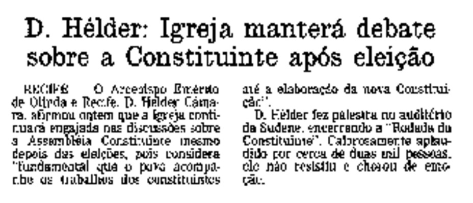 <BR>Data: 14/11/1986<BR>Fonte: O Globo, Rio de Janeiro, p. 13, 14/11/ de 1986<BR>Endereço para citar este documento: ->www2.senado.leg.br/bdsf/item/id/117482