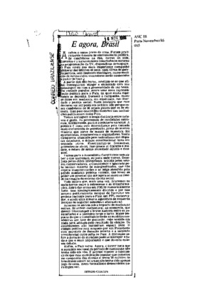 <BR>Data: 16/11/1986<BR>Fonte: Correio Braziliense, Brasília, nº 8624, p. 2, 16/11/ de 1986<BR>Endereço para citar este documento: -www2.senado.leg.br/bdsf/item/id/117647->www2.senado.leg.br/bdsf/item/id/117647