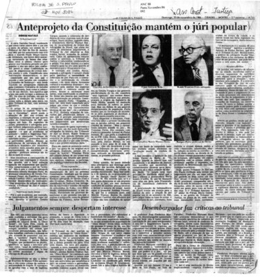 <BR>Data: 23/11/1986<BR>Fonte: Folha de São Paulo, São Paulo, p. a31, 23/11/ de 1986<BR>Endereço para citar este documento: -www2.senado.leg.br/bdsf/item/id/117640->www2.senado.leg.br/bdsf/item/id/117640