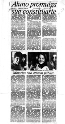 <BR>Data: 02/10/1986<BR>Fonte: Correio Braziliense, Brasília, nº 8579, p. 23, 02/10/ de 1986<BR>Endereço para citar este documento: -www2.senado.leg.br/bdsf/item/id/117699->www2.senado.leg.br/bdsf/item/id/117699