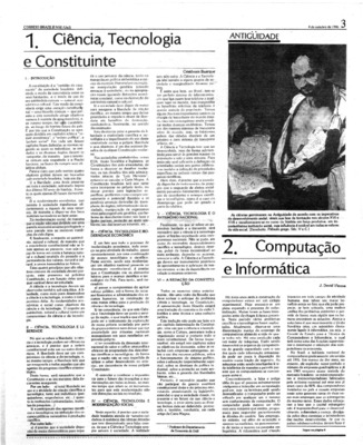 <BR>Data: 01/04/1986<BR>Fonte: Correio Braziliense, Brasília, nº 8395, p. 3, 01/04/ de 1986<BR>Endereço para citar este documento: -www2.senado.leg.br/bdsf/item/id/117719->www2.senado.leg.br/bdsf/item/id/117719