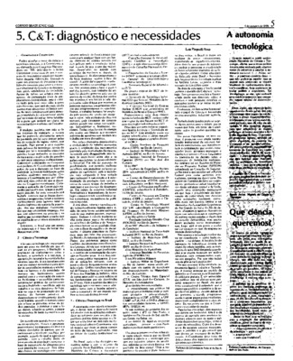 <BR>Data: 01/04/1986<BR>Fonte: Correio Braziliense, Brasília, nº 8395, p. 5, 01/04/ de 1986<BR>Endereço para citar este documento: ->www2.senado.leg.br/bdsf/item/id/117716