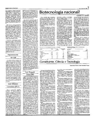 <BR>Data: 01/04/1986<BR>Fonte: Correio Braziliense, Brasília, nº 8395, p. 7, 01/04/ de 1986<BR>Endereço para citar este documento: ->www2.senado.leg.br/bdsf/item/id/117714