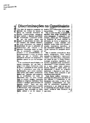 <BR>Data: 24/09/1986<BR>Fonte: Folha de São Paulo, São Paulo, p. 2, 24/09/ de 1986<BR>Endereço para citar este documento: -www2.senado.leg.br/bdsf/item/id/117537->www2.senado.leg.br/bdsf/item/id/117537