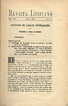 Revista lusitana : archivo de estudos philologicos e ethnologicos relativos a Portugal / red. J. Leite de Vasconcellos. - A. 1, n. 1 (1887)-v. 38, n. 1/4 (1940/1943); n.s., n. 1 (1981)-. - Porto : Livraria Portuense, 1887-. - 24 cm