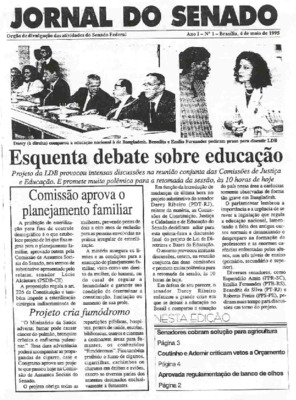 <BR>Data: 04/05/1995<BR>Responsabilidade: Senado Federal, Secretaria de Comunicação Social<BR>Endereço para citar este documento: ->www2.senado.leg.br/bdsf/item/id/496988