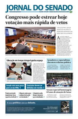 <BR>Data: 24/02/2015<BR>Responsabilidade: Senado Federal, Secretaria de Comunicação Social<BR>Endereço para citar este documento: -www2.senado.gov.br/bdsf/item/id/506685->www2.senado.gov.br/bdsf/item/id/506685