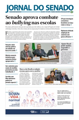 <BR>Data: 24/03/2015<BR>Responsabilidade: Senado Federal, Secretaria de Comunicação Social<BR>Endereço para citar este documento: -www2.senado.gov.br/bdsf/item/id/507357->www2.senado.gov.br/bdsf/item/id/507357