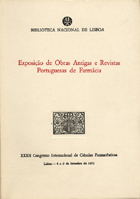 PORTUGAL. Biblioteca Nacional<br/>Exposição de obras antigas e revistas portuguesas de Farmácia / Biblioteca Nacional. - Lisboa : B.N., 1972. - 86, [2] p. ; 23 cm