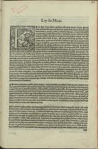 PORTUGAL.. Leis, decretos, etc.<br/>Ley das minas. - Impresso em Lixboa : por Ioannes Blauio, [17 de Dezembro de 1557]. - [2] f. ; 2º (30 cm)