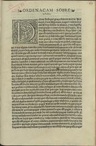 PORTUGAL.. Leis, decretos, etc.<br/>Ordenacam sobre os lobos. - Em Lisboa : per Ioão Aluarez, [7 de Agosto de 1549]. - [2] f. ; 2º (30 cm)