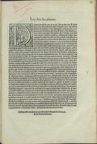 PORTUGAL.. Leis, decretos, etc.<br/>Ley dos arcabuzes. - Em Lixboa : por Joannes Blauio de Colonia, [depois de 3 de Agosto de 1557]. - [1] f. ; 2º (30 cm)