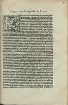 PORTUGAL.. Leis, decretos, etc.<br/>Ley pera tirar dinheyro fora do Reyno. - Em Lixboa : por Ioannes Blauio de Colonia, [depois de 19 de Outubro de 1557]. - [1] f. ; 2º (30 cm)