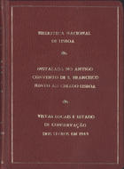 Biblioteca Nacional de Lisboa instalada no antigo Convento de S. Francisco junto ao Chiado - Lisboa : vistas locais e estado de conservação dos livros em 1949 [1949]. - 1 álbum (56 fotografias) : p&b ; 19x14 cm