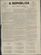 A republica : jornal da democracia portugueza. - N. 1 (11 Maio 1870)-n. 7 (1870). - Lisboa : Typ. Democratica, 1870. - 22 cm