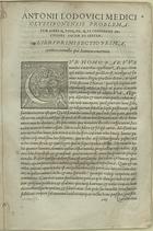 LUIS, António, 14---1565<br/>Antonij Lodouici medici Olysippone[n]sis Problematum libri quinq[ue] opus absolutu[m] et facu[n]du[m] et uarium, multijugaque eruditione refertissinum [sic]. - Olyssippone : Luis Rodrigues, 1539. - 61, [1] f. ; 4º (28 cm)