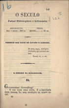 O seculo : jornal philosophico e litterario. - [Lisboa : s.n., 19--]. - 20 cm