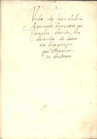 TACITO, ca 55-120 d.C.<br/>Vida de Cneo Julio Agricola / , escritta por Cornelio Tacito, ; traduzida de latim em linguajem por Francisco de Fontes [16--]. - 98 p., enc. ; 20 cm