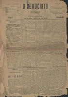 O democrito : folha semanal. - A. 1, nº programa (6 Jul. 1884) - a. 1, nº 8 (21 Set. 1884). - Caldas da Rainha : [s.n.], 1884. - 41 cm