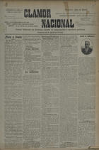 O clamor nacional : jornal dedicado às diversas classes de empregados e serviços públicos / dir. Cesar de Moraes. - A. 1, nº 1 (26 Jun. 1902)-a. 1, nº 5 (2 Ago. 1902). - Lisboa : Candido Chaves 1902. - 47 cm