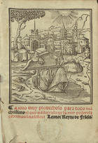 LIBRO MUY PROUECHOSO PARA TODO FIEL CHRISTIANO<br/>Libro muy prouechoso para todo fiel christiano el qual mãdo [sic] traduzir la muy poderosa & christianisima señora Leonor Reyna de Frãcia / [trad. por Hernando Iaraua]. - Lixboa : en la officina dª Luys Rodriguez, 15 Iulio 1544. - [104] f. ; 8º (16 cm)