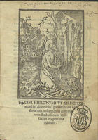 JERONIMO, Santo, ca 343-420<br/>Diui Hieronymi vt selectissimaru[m] ita diuinitatis plenissimaru[m] epistolarum volumen in communem, studiosorum vtilitatem nuperrime aeditum. - Conimbricae : apud Coenobium Diue Crucis, 1536. - [2 br., 54, 2 br.] f. ; 4º (18 cm)