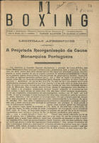 Boxing / propr., dir. e ed. Jorge Santos. - Nº 1 (Set. 1927). - Lisboa : J. Santos, 1927. - 28 cm