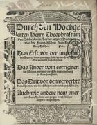 PARACELSUS, ca 1493-1541<br/>Durch den Nochge.... - Nürenberg : durch Jotzst Guttnecht, [1529]. - [22] p. ; 4º (20 cm)