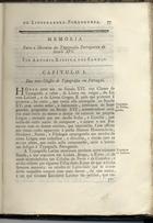 SANTOS, António Ribeiro dos, 1745-1818<br/>Memoria para a história da typografia portugueza do seculo XVI / António Ribeiro dos Santos