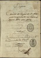 REGNARD, Jean-François, 1655-1709<br/>Os gémios : comedia de Regnad em 5 actos para se reprezentar no Teatro do Bayrro Alto em 1771 : tradução [depois de 1771]. - [38] f., enc. ; 21 cm