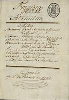 QUITA, Domingos dos Reis, 1728-1770<br/>Tragedia intitulada Hermione / [Domingos dos Reis Quita] 1784 Fev. 8. - [1], 37 f., enc. ; 21 cm