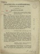 Orações para os Surdos-Mudos, expressadas por signaes. - Lisboa : na Impressão Regia, 1827. - [4] p. ; 21 cm