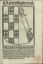 COVARRUBIAS, Pedro de, O.P. ?-1530,<br/>Remedio de jugadores compuesto por... / fray Pedro de cobarrubias dela orden delos predicadores.... - Fue impresso enla... cibdad de Burgos : por arte y industria de Alonso de Melgar, 1519. - XC f. ; 4º