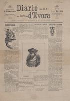 DIARIO DE EVORA<br/>Diario dEvora : folha independente / dir. Henrique Freire. - A. 1, nº 1 (16 out. 1894) - a. 2, nº 370 (21 jan. 1896). - Evora : Typ. Eborense, 1894-1896. - 45 cm