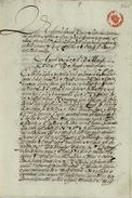 Ceremonial com que os infantes D. Miguel e D. José hão-de ser recebidos por el-rei no paço a primeira vez que a elle forem, e como hão-de ser tratados n´outras occasiões, seguido de varios exemplos de casos analogos nos reinados anteriores [Ca 1700]. - F. 201-204 v. ; 29 cm