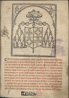 IGREJA CATOLICA.. Liturgia e ritual.<br/>Neste breue manual se [con]ten cousas muito necessarias e p[ro]ueitosas a todo sacerdote q[ue] ha de administrar e dar os sacrame[n]tos na madre s[an]cta ygreja. Porq[ue] en elle se co[n]ntem dous baptismos s[cilicet] hum p[e]ra ho macho : e outro p[er]a ha femea cada huu[m] de p[er] si. E assi duas vnçõees: e dous encomendame[n]tos todo apartado. e mudado as oraçõees cada hu[m]a de p[er] si. E assi as missas de requie[m] todo mudado e corregido. de maneira q[ue] nenhu[m] sacerdote pode errar no mudar do latim. E assi som muitas missas deuotissimas e p[ro]ueitosas p[e]ra ha saude dalma e do corpo. as quaes nu[n]ca foro[m] postas em nenhu[m] missal ne[m] manual de Braga. segu[n]do mais largame[n]te esta[m] escriptas na taboa.... - Impressus in antiquissima bracharensis civitate : [s.n.], 1517. - [8], XC f. ; 8º (18 cm)