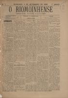 O riomoinhense / dir. e ed. Egydio Salgueiro. - A. 1, nº 1 (4 set. 1896) - a. 1, nº 24 (28 mar. 1897). - Abrantes : E. Salgueiro, 1896-1897. - 47 cm