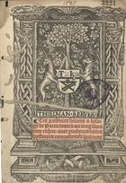 IGREJA CATOLICA.. Liturgia e ritual. Livro de horas<br/>Ces presentes Heures alusaige de Paris. - Paris : par la veufue de feu Thielmã Keruer, 1522 [i. e 1523). - CXXII, [X] f. : il. ; 4º(20 cm)