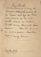 TENORIO, Francisco, O.F.M. 15--,<br/>Tractado de deuotissimas & muy lastimosas co[n]templaciones de la Passion del Hijo de Dios, y compassion de la Virgen Sancta Maria su Madre por esta razon llamado Passio Duorum. Con las horas de la misma passion, deuotissimas y muy breues. - Seuilla : en casa de dominico de robertis, 1553. - CXLI, [VII] f. ; 4º (20 cm)