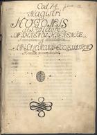 HUGO DE SANCTO VICTORE, 1096-1141<br/>Tractatus super Lamentationes Jeremiae; ; Tractatus in expositione Ecclesiastis / [Hugo de Sancto Victore] [1201-1300]. - [1] f. papel, [161], [1] f. (2 colunas, 29 linhas) : pergaminho, il. color. ; 349x250 mm