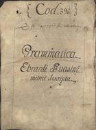 EBRARDUS BETHUNIENSIS, fl. 1206<br/>Graecismus / Ebrardo de Béthune [1276-1300]. - [1] papel, [2], [98] f. pergaminho (23 linhas) : pergaminho, il. color. ; 244x183 mm