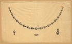 PESSOA, G., fl. ca 1825<br/>[Estudo de jóias de estilo D. Maria I] : [vários colares e pulseiras] / G. Pessoa [entre 1800 e 1850]. - 10 desenhos : tinta da china e aguadas a cor ; ca 30x20 cm aprox.