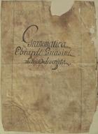 EBRARDUS BETHUNIENSIS, fl. 1206<br/>Graecismus / Ebrardus Bethuniensis [1351-1400]. - [1], [96] f. (23-25 linhas) : pergaminho, il. color. ; 225x181 mm