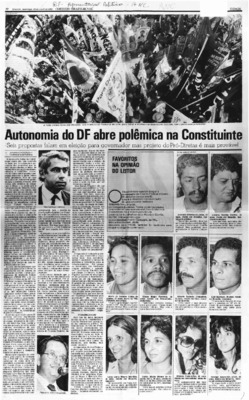 <BR>Data: 19/04/1987<BR>Fonte: Correio Braziliense, Brasília, nº 8773, p. 22, 19/04/ de 1987<BR>Endereço para citar este documento: ->www2.senado.leg.br/bdsf/item/id/186887