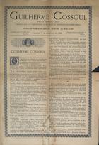 Guilherme Cossoul : commemorando o 4º anniversario da Sociedade de Instrucção Guilherme Cossoul. - Nº único (7 set. 1889). - Lisboa : Typ. Portuense, 1889. - 36 cm