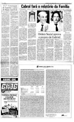 <BR>Data: 16/06/1987<BR>Fonte: Correio Braziliense, Brasília, nº 8831, p. 5, 16/06/ de 1987<BR>Endereço para citar este documento: ->www2.senado.leg.br/bdsf/item/id/186941