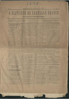 O Districto de Castello Branco / C. Correia de Sampaio. - A. 1, nº 1 (31 Jan. 1889) - a. 18, nº 816 (17 Maio 1906). - Castello Branco : [s.n.], 1889-1906. - 40 cm