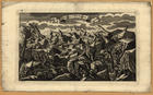 Untergang der Stadt Mequiness. - [Augspurg : Johann Andreas Steisslinger, entre 1755 e 1760?]. - 1 gravura : água-forte, p&b + fol. de texto