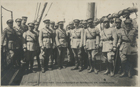 Grupo de oficiaes (no embarque de regresso) em Cherburgo : [Guerra 1914-1918] / [fot. Garcez Lda]. - [S.l. : s.n., 1919-20]. - 1 postal : p&b ; 8,5x13,5 cm