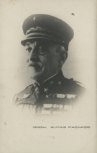 General Simas Machado : [Guerra 1914-1918] [ca 1917]. - 1 foto : maqueta de postal, p&b ; 14x9 cm